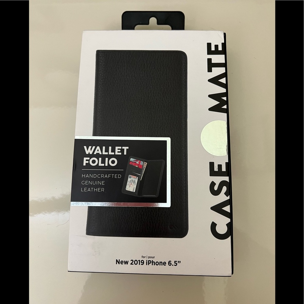 CASE MATE Wallet Folio Handcrafted Genuine Leather iPhone 6.5 11 Pro Max